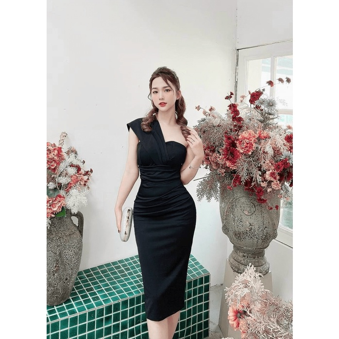 Đầm Body Nữ Lệch Vai Chất Umi Có Mút Ngực 4 Màu Dễ Chọn Mặc Đẹp Tôn Dáng [NEW UNISEX]