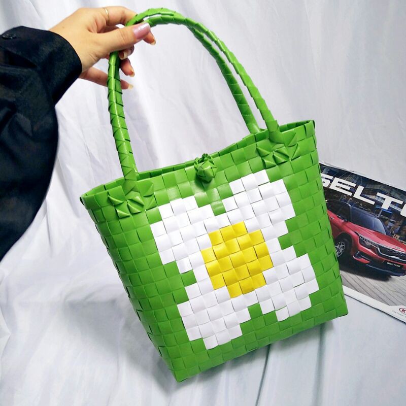 Túi xách tay đan hình hoa handmade