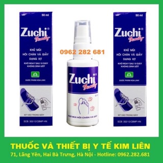 Zuchi xịt giày - Khử mùi hôi chân