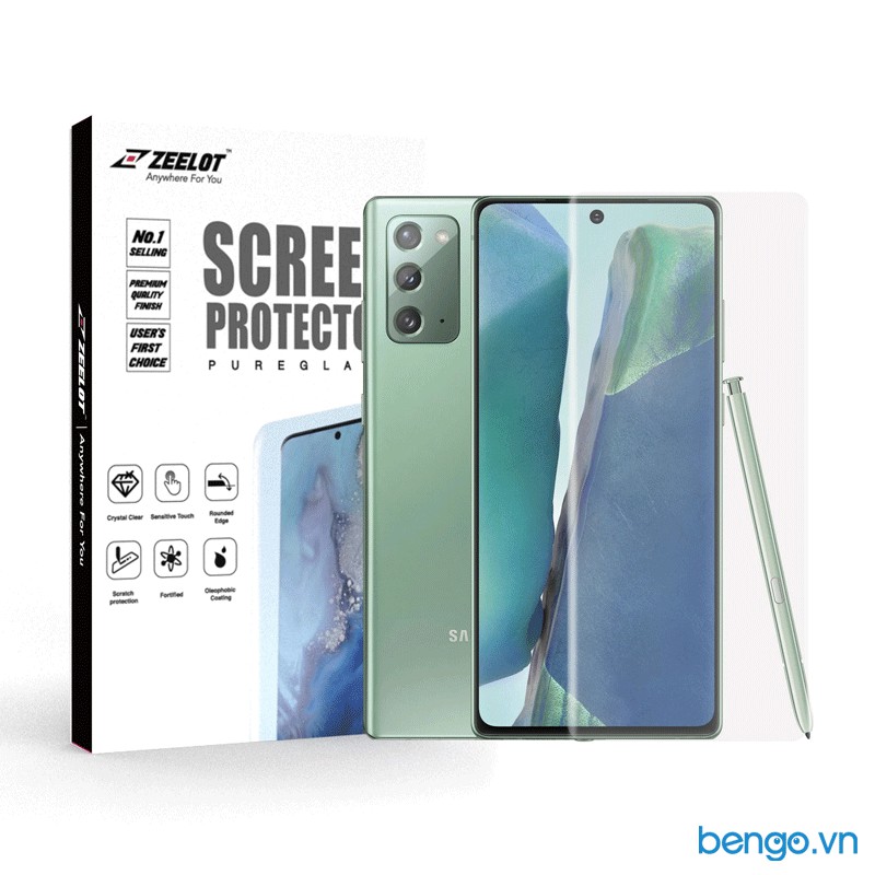 Dán cường lực dành cho Samsung Galaxy Note 20 Loca UV Zeelot PureGlass 3D Clear