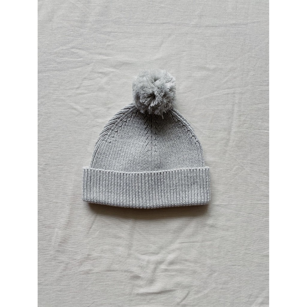 Pom Pom Hat (Mũ Len Quả Bông 2y+)