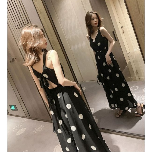 Đầm Bigsize Nữ (45-75kg) Size M L XL XXL Váy Maxi 2 Dây Xinh Xắn