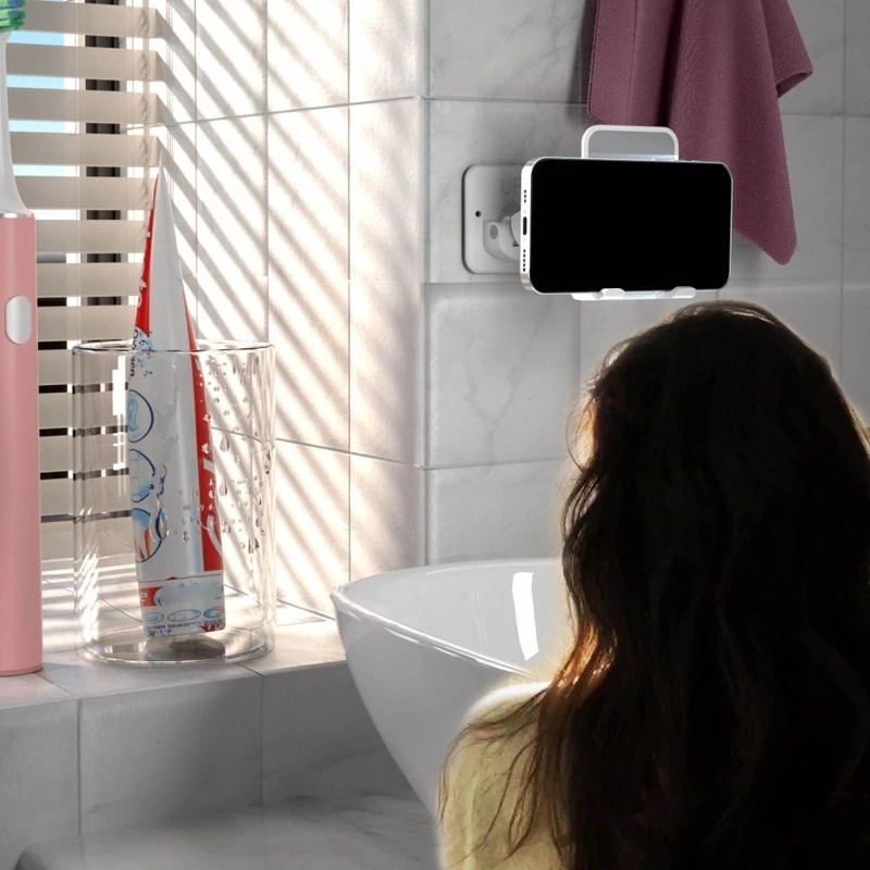 Giá Đỡ Điện Thoại Gắn Tường Đa Năng Có Thể Điều Chỉnh Cho Phòng Tắm