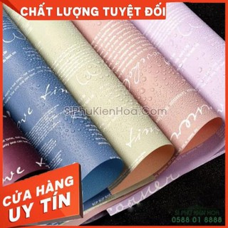 Giấy bọc hoa gói hoa bó hoa không thấm nước một mặt chữ bó hoa sáp hoa giấy nhún