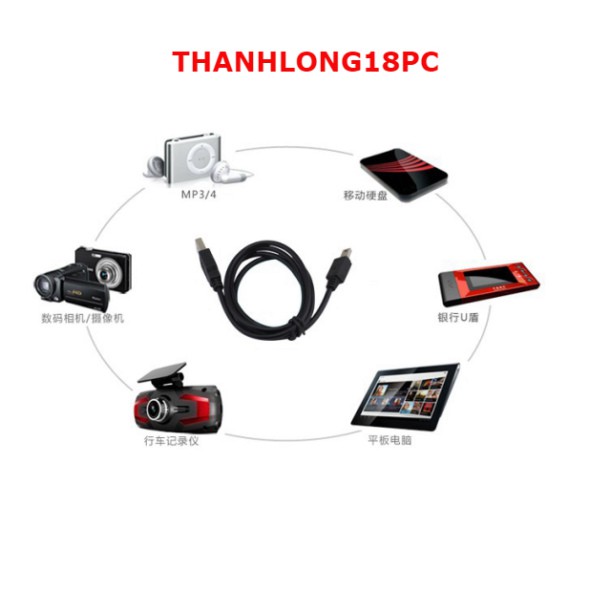 CÁP MINI USB SANG USB 1.5M - Dây CÁP MP3 Đen | BigBuy360 - bigbuy360.vn