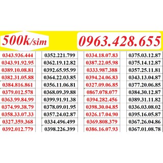 Sim Viettel đồng giá 500.000