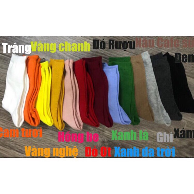 Tất Nhún Hàn Quốc Cổ Cao Vintage