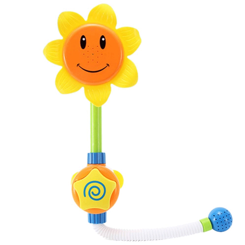 Baby Children Kids Bath Sunflower Spray Water Shower Tub Faucet Bathroom Toys