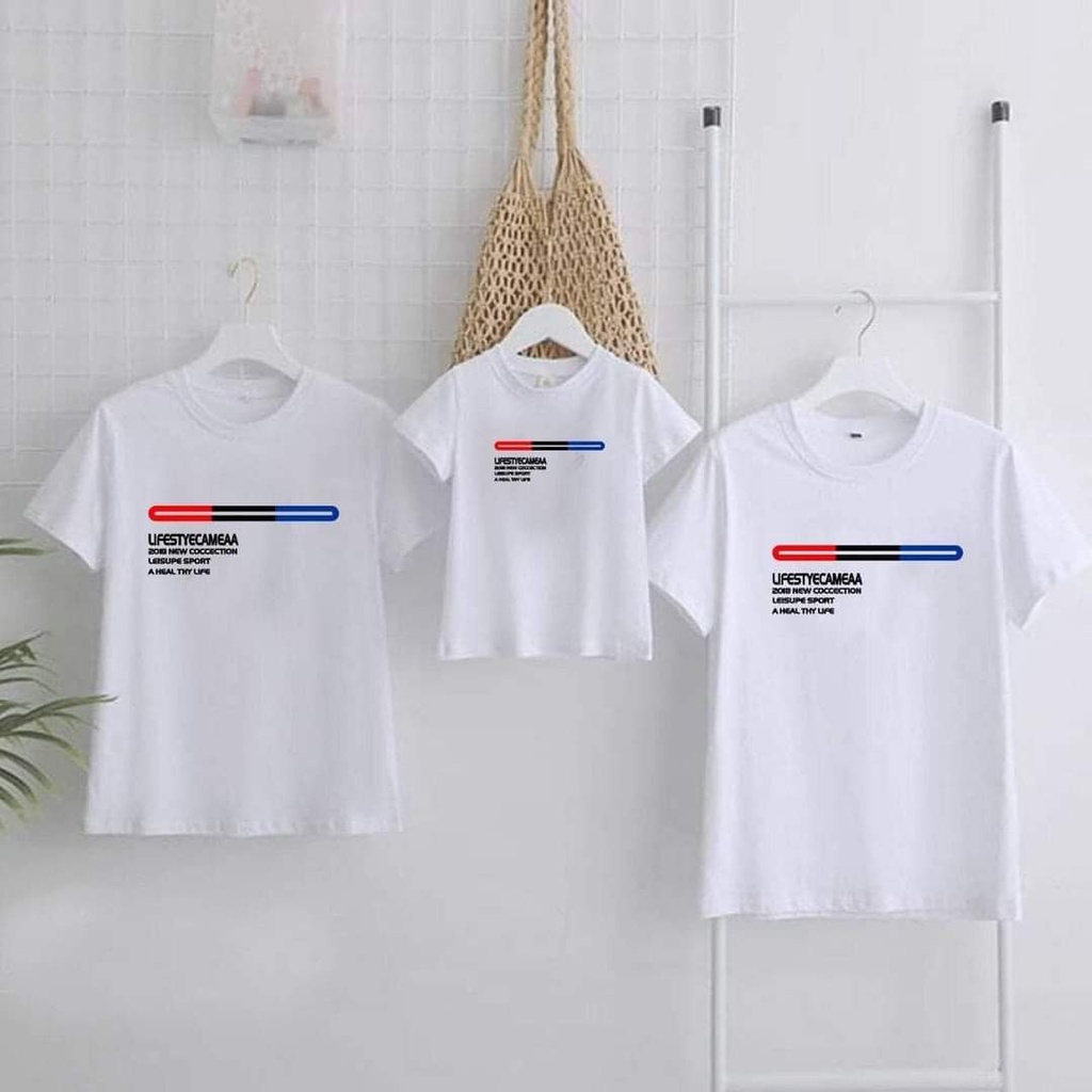 Đồ nhóm , áo đi biển , đồng phục gia đình .Chất liệu thun cotton loại 1 đủ size từ 8 đến 100kg .