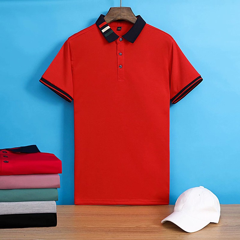 Áo thun nam cộc tay cổ bẻ, chất liệu cá sấu from đẹp, hàng quảng châu bán shop xịn xò với nhiều game màu