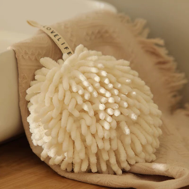 Khăn Lau Tay Nhà Bếp Phòng Tắm Đa Năng Treo Tường Siêu Thấm Hút Nước Khăn Lau SAN HÔ Tròn Chất Liệu Vải Bông Mềm Mịn