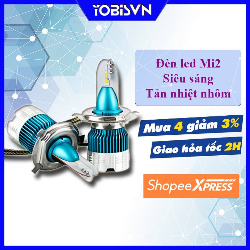 Đèn LED Sương Mù Cao Cấp Mi2 Chuyên Dụng Cho Xe Hơi