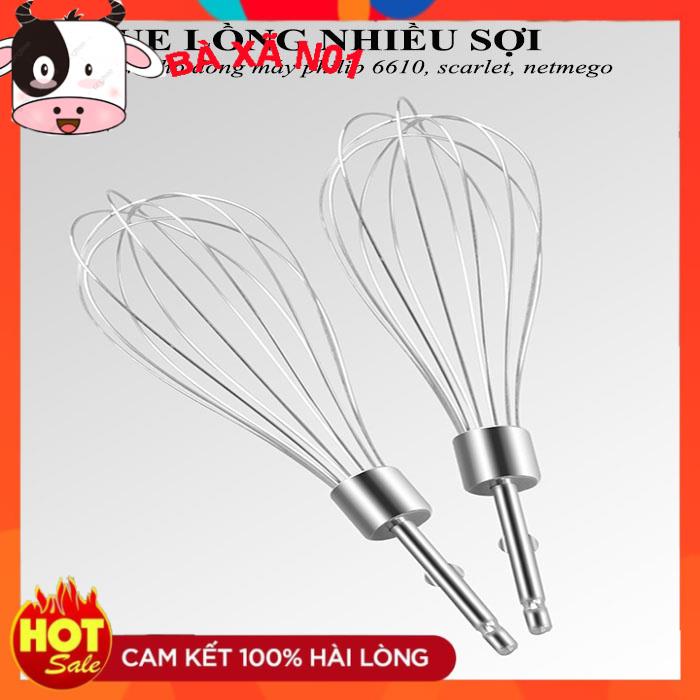 [Loại 1]Bộ 2 que lồng nhiều sợi inox dành cho dòng máy đánh trứng philip 6610 scarllet và netmego