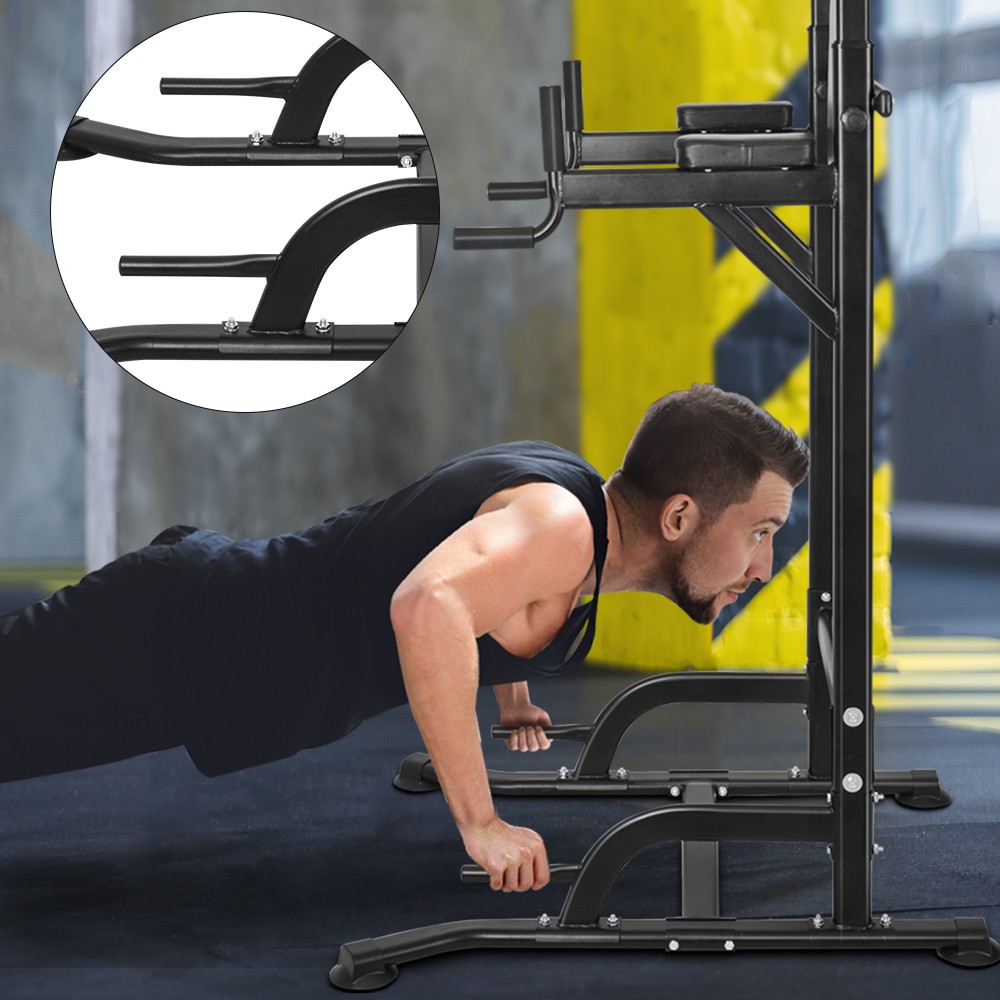 OneTwoFit Bộ xà đơn xà kép Fitness Pull up Bar Push Up-Weight OT084 có thể điều chỉnh chiều cao 120cm*91cm*(165-235)cm