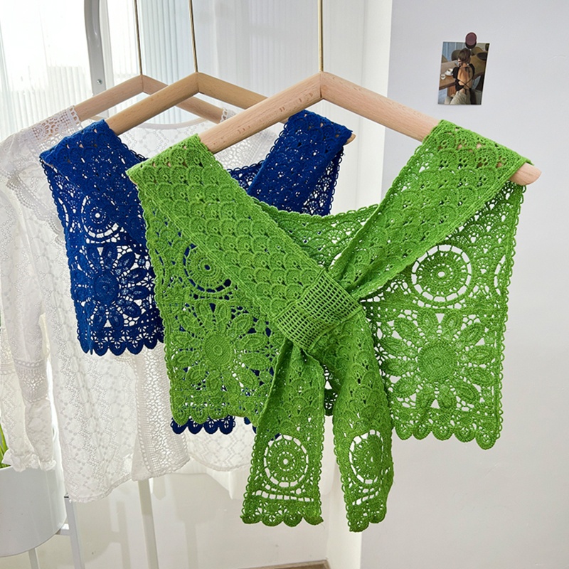 Khăn Choàng Cổ Và Khăn Choàng Ren Thêu Móc Thời Trang Nữ