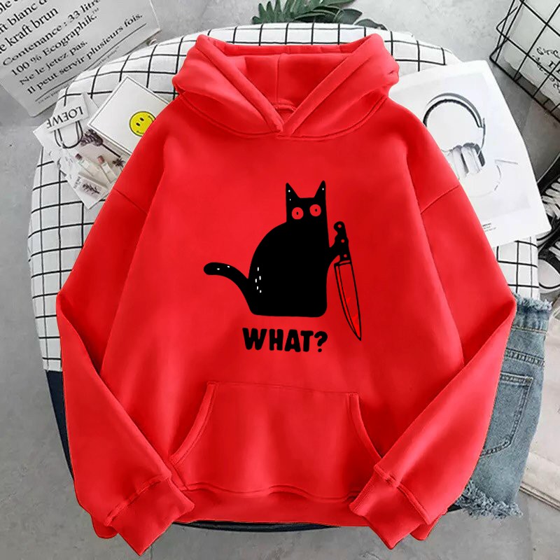 ÁO HOODIE IN KNIFE CAT (NHIỀU MÀU)