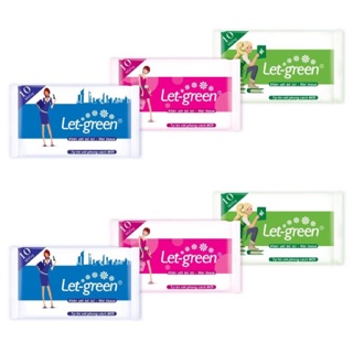 COMBO 5 GOI KHĂN ƯỚT BỎ TÚI LET-GREEN 10 miếng