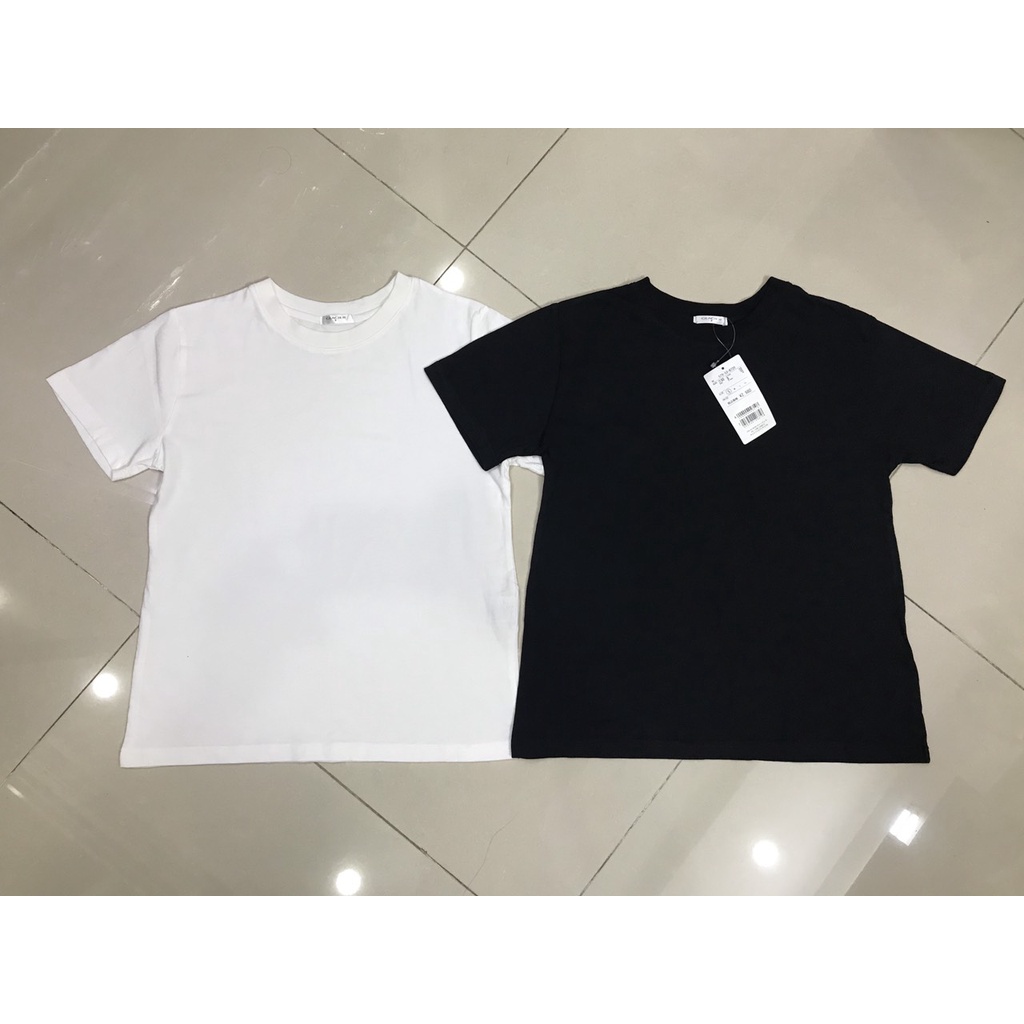 Áo thun cotton basic hai màu xuất xịn