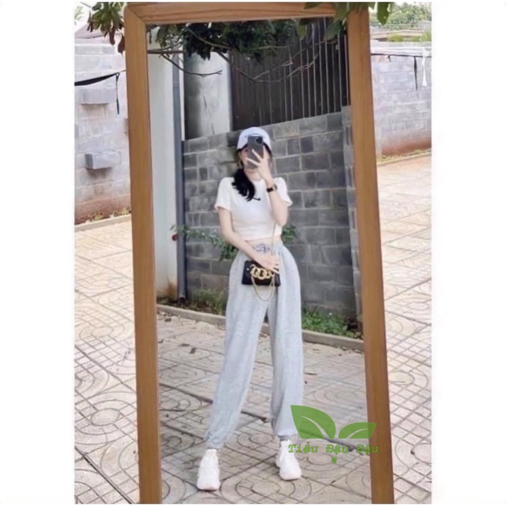 Quần Jogger Nữ Len Tăm dày ấm mùa đông Kiểu dáng trẻ trung năng động, cực dễ phối đồ