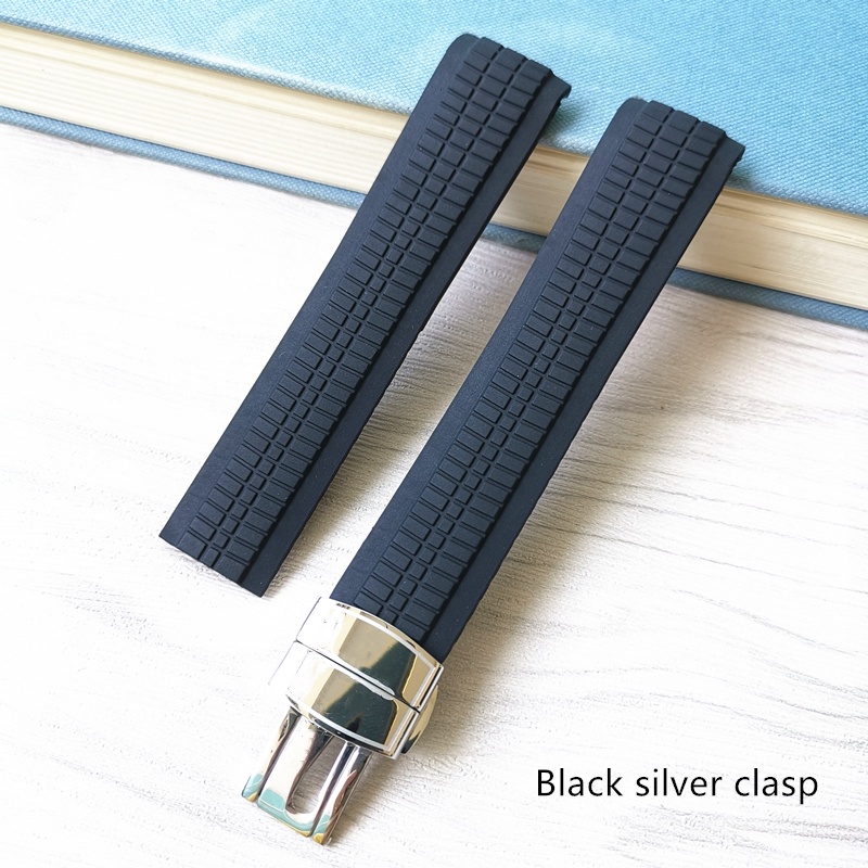 Dây Đeo Đồng Hồ 21mm Bằng Silicon Mềm Cho Philippe 5164A/5167A Aquanaut Series