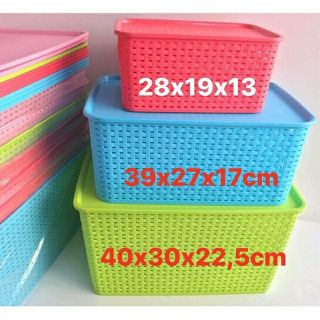 RỔ ĐỰNG ĐỒ CÓ NẮP VIỆT NHẬT CÁC CỠ