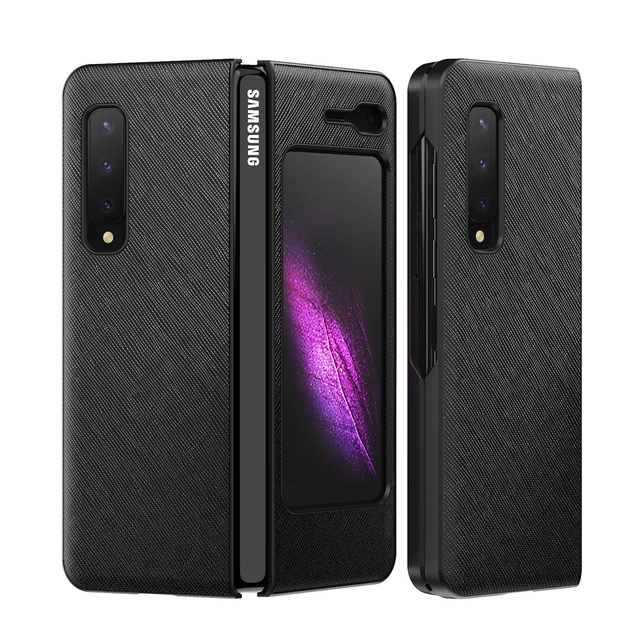 Ốp Điện Thoại Da Siêu Mỏng Có 4 Màu Sang Trọng Cho Samsung Galaxy Z Fold1 5G