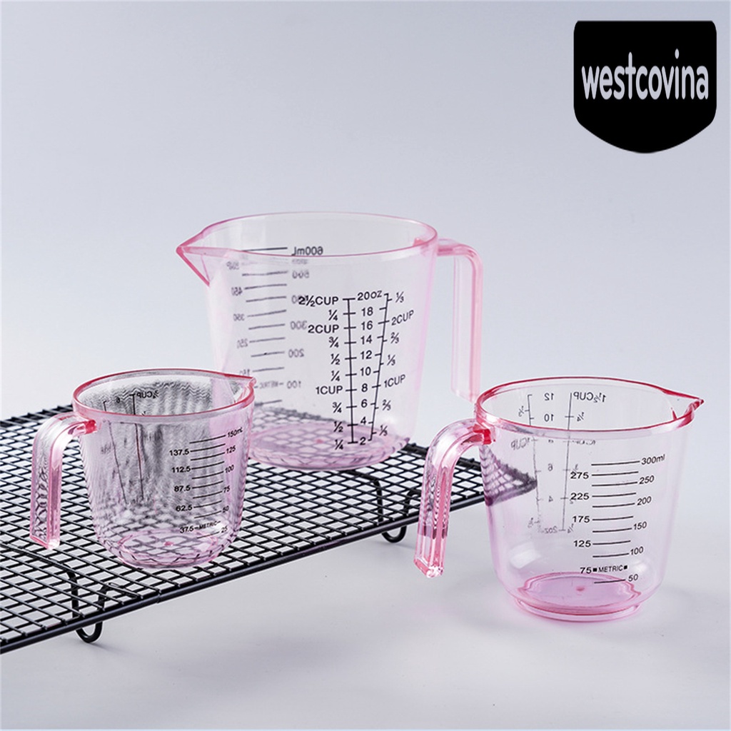 [Hot]☀ Cốc Đo Lường Trong Suốt Có Tay Cầm Tiện Dụng Cho Nhà Bếp