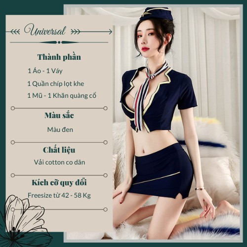 Đồ Cosplay Nữ Tiếp Viên Hàng Không Sexy - Set Váy Ngủ Nữ Tiếp Viên Hàng Không Gợi Cảm UNIVERSALXXX - DCP34 | BigBuy360 - bigbuy360.vn