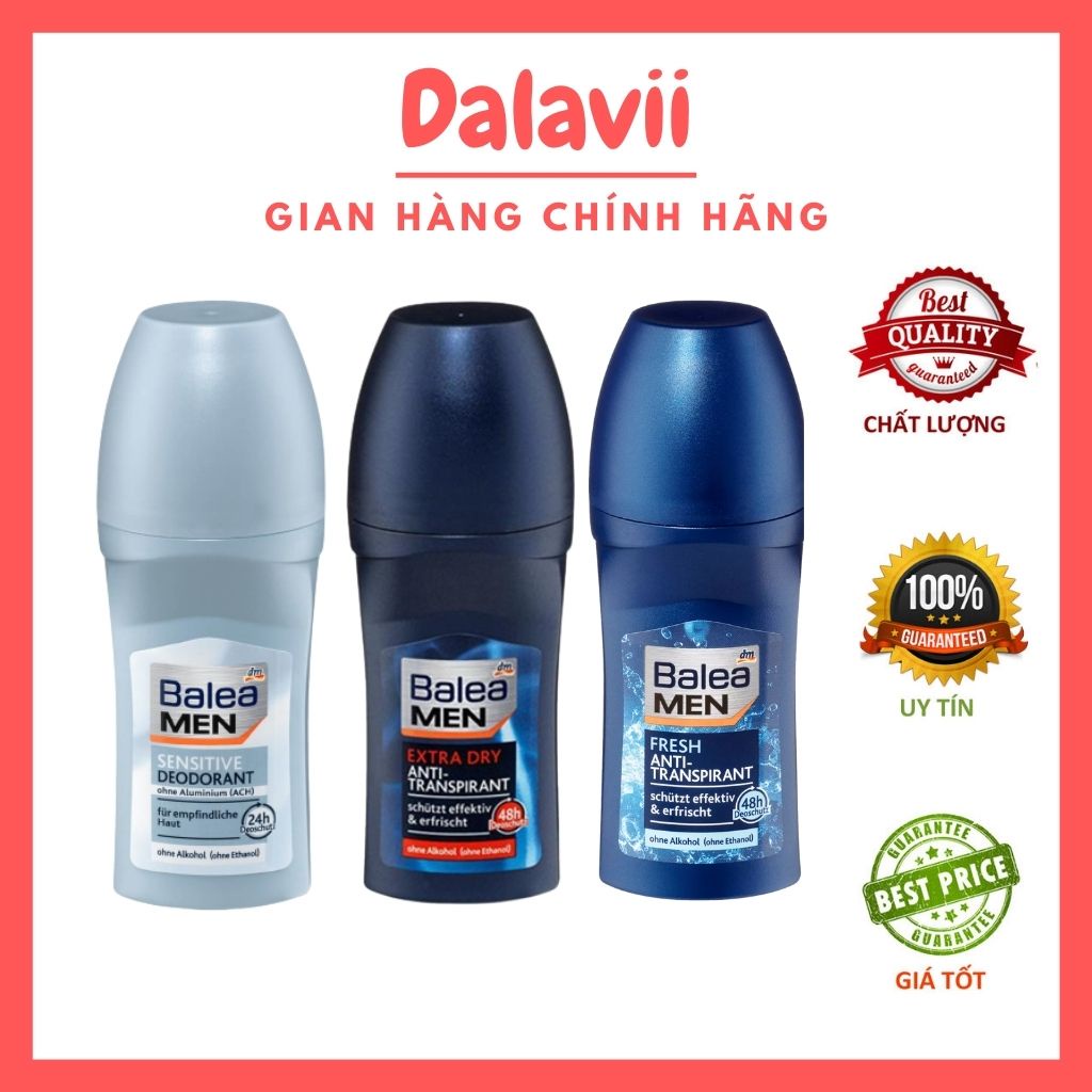 Lăn khử mùi cơ thể nam Balea Men 50ml, lăn nách nam nội địa Đức - Shop Dalavii