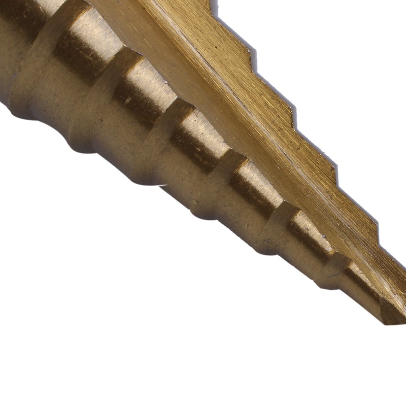 Đầu khoan cắt đục lỗ hình nón lục giác HSS 4-22mm 4241 bằng titan