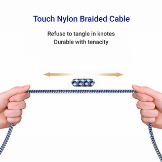 Cáp sạc 3 đầu SIÊU BỀN 3in1 Charging Cable tương thích Lightning – Micro USB – USB Type C