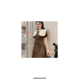 (SHOP NÀNG BÉO 50KG ĐẾN 90KG ) Đầm bigsize nữ dáng A tay phồng