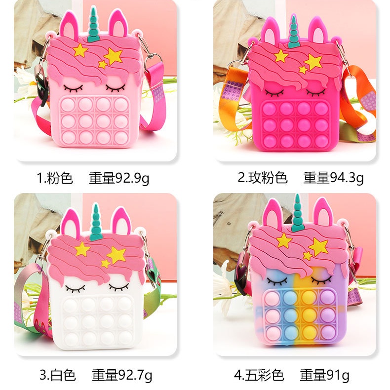 Ví Đựng Đồ Chơi Giảm Căng Thẳng Hình Kỳ Lân Đơn Giản