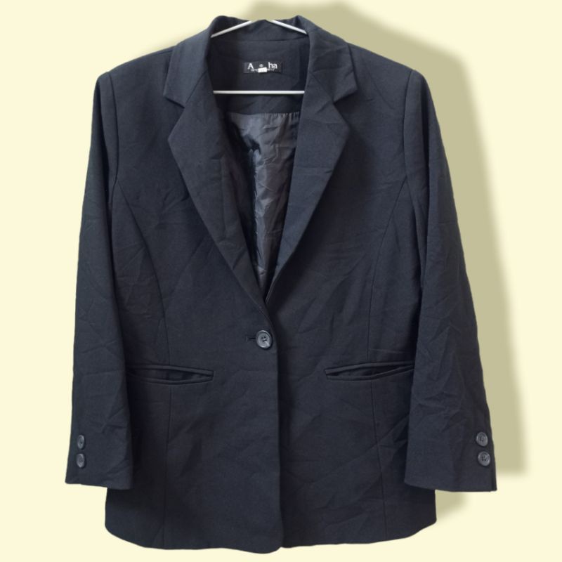 Áo blazer, áo vest 2ndhand đen size lớn
