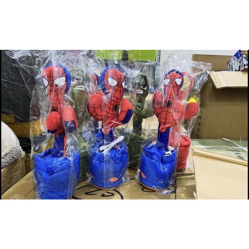 Đồ chơi xương rồng nhảy múa siêu anh hùng marvel super heroes nhện spiderman ironman đội trưởng mĩ