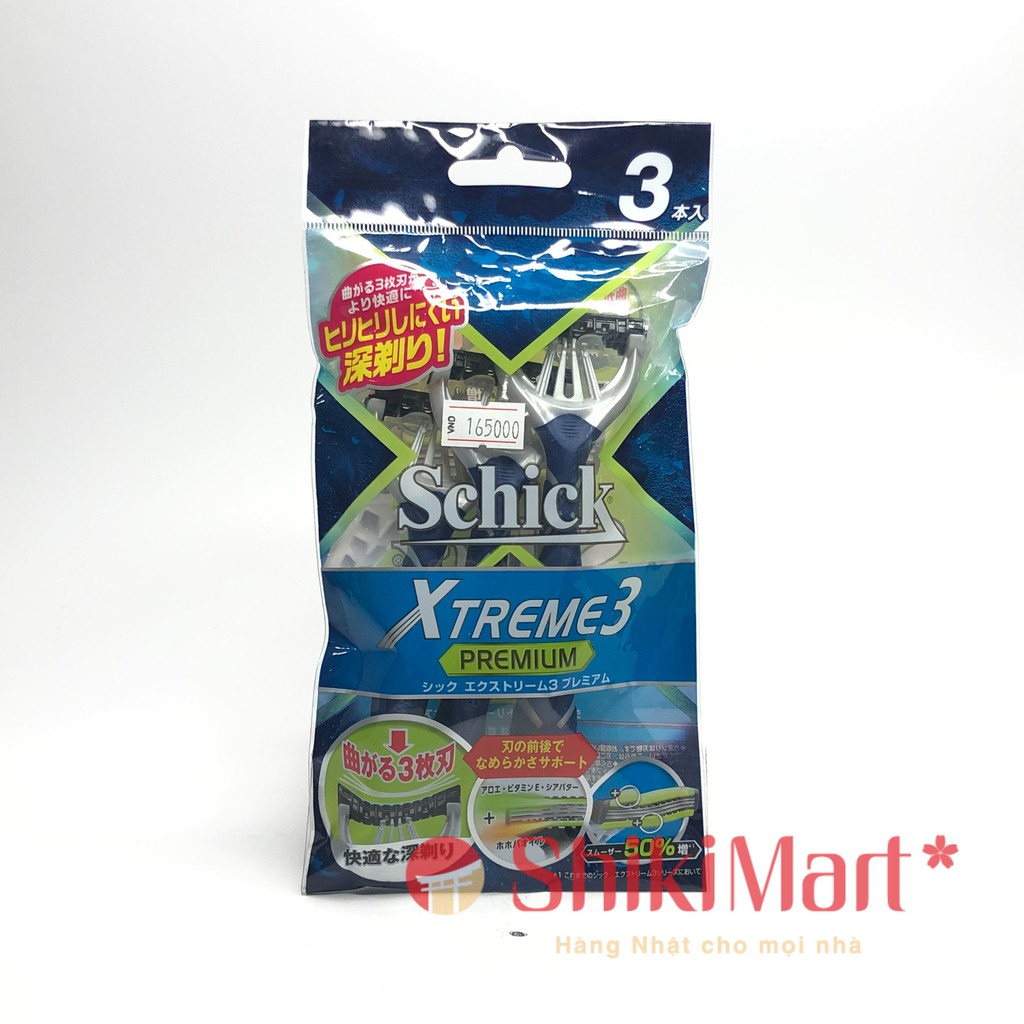 Set 3 dao cạo Schick Premium