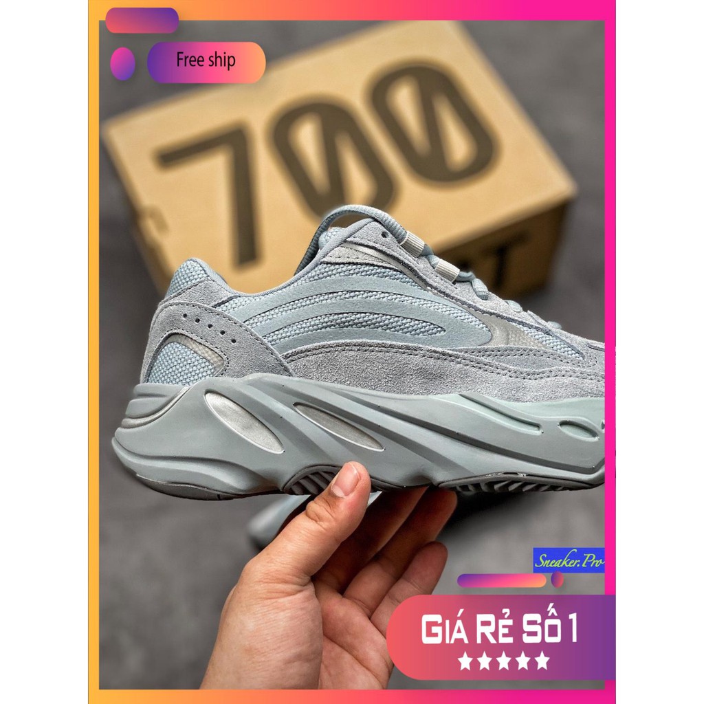 Giày thể thao YZ700 Hospital blue xanh ngọc nhạt cho nam nữ