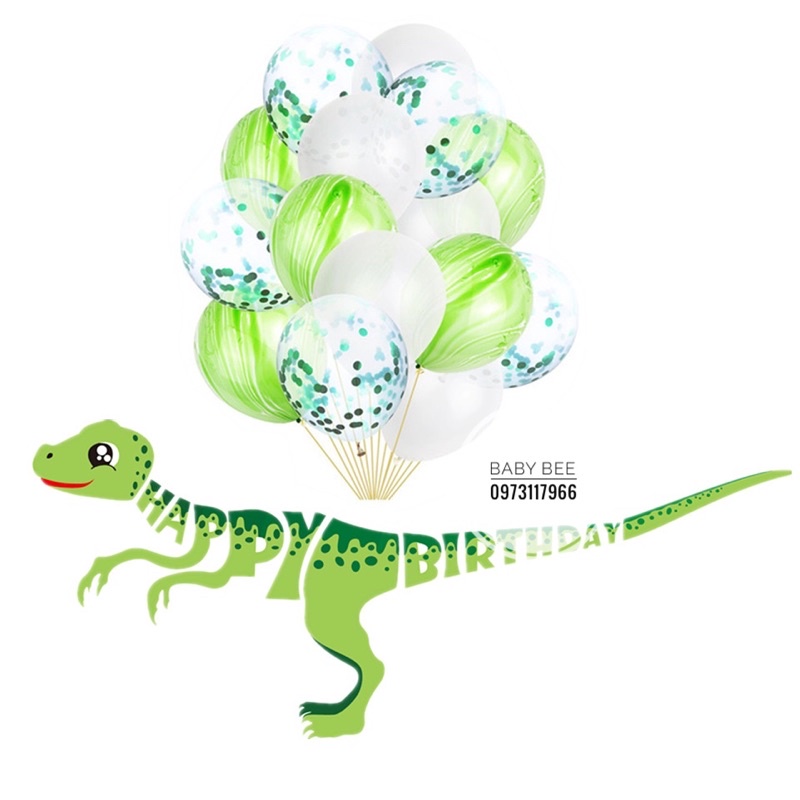 Dây Chữ Sinh Nhật HAPPY BIRTHDAY Khủng Long