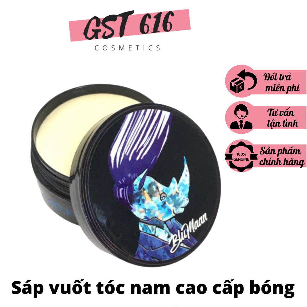 Sáp vuốt tóc nam tạo kiểu tóc giữ nếp cao cấp bóng mượt tê giác xanh