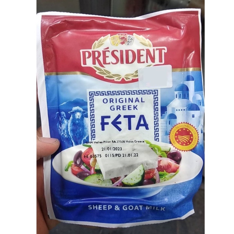 Phô mai Feta  Nguyên Bản kiểu Hy Lạp President 130g