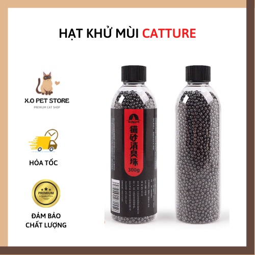 Hạt Than Hoạt Tính Catture Khử Mùi Cát vệ Sinh Cho Chó Mèo Thú Cưng 300g