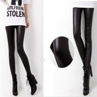 Quần legging giả da quần legging ôm tôn dáng Freesize