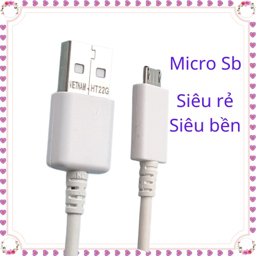 Dây cáp sạc SAMSUNG micro zin máy, loại phổ biến