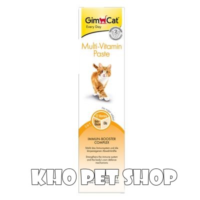 GimCat Multi-Vitamin Paste tăng cường miễn dịch cho mèo