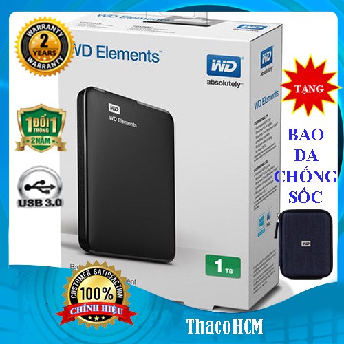 Ổ CỨNG DI ĐỘNG 500GB, 1TB, 2TB USB 3.0. HÀNG NHẬP KHẨU MỸ Bảo hành 24 tháng 1 đổi 1 + Tặng bao da chống sốc