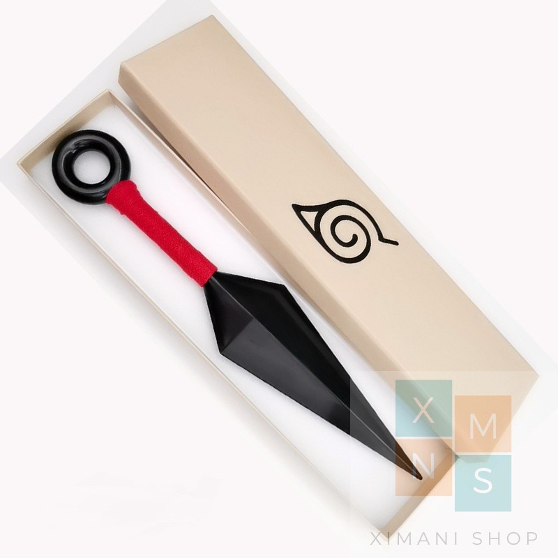 Mô Hình Naruto Combo Kunai Shuriken Băng Trán Làng Lá Đồ Chơi Cosplay Kunai Chiều Dài 27cm