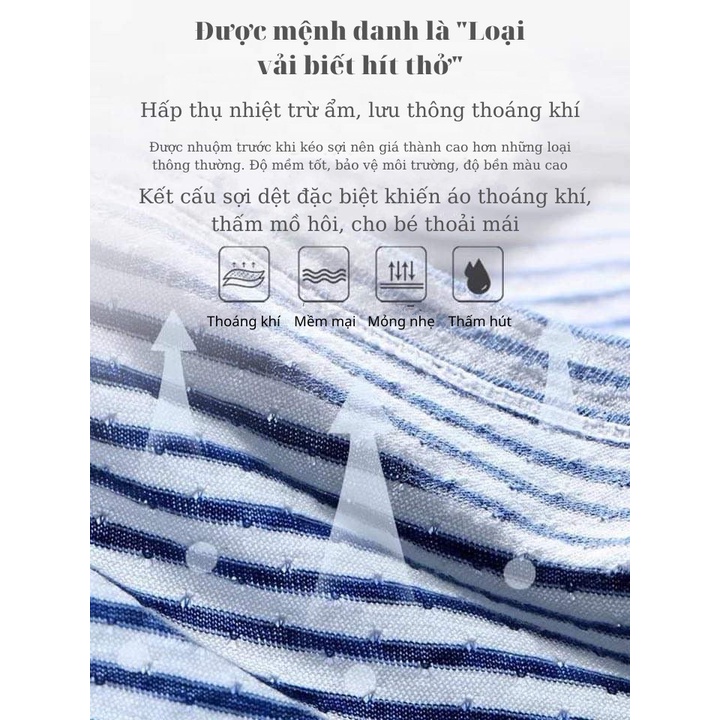 12-38kg Bộ cotton lửng thông hơi Mamdadkids cho bé trai-bé gái siêu thoáng mát