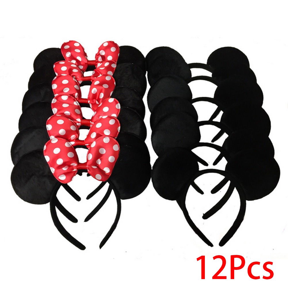Bộ 12 băng đô nơ tai chuột Mickey dễ thương