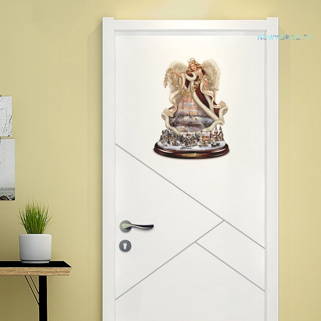 Giấy Dán Tường Bằng PVC Tự Dính Họa Tiết Giáng Sinh Trang Trí Nhà Cửa