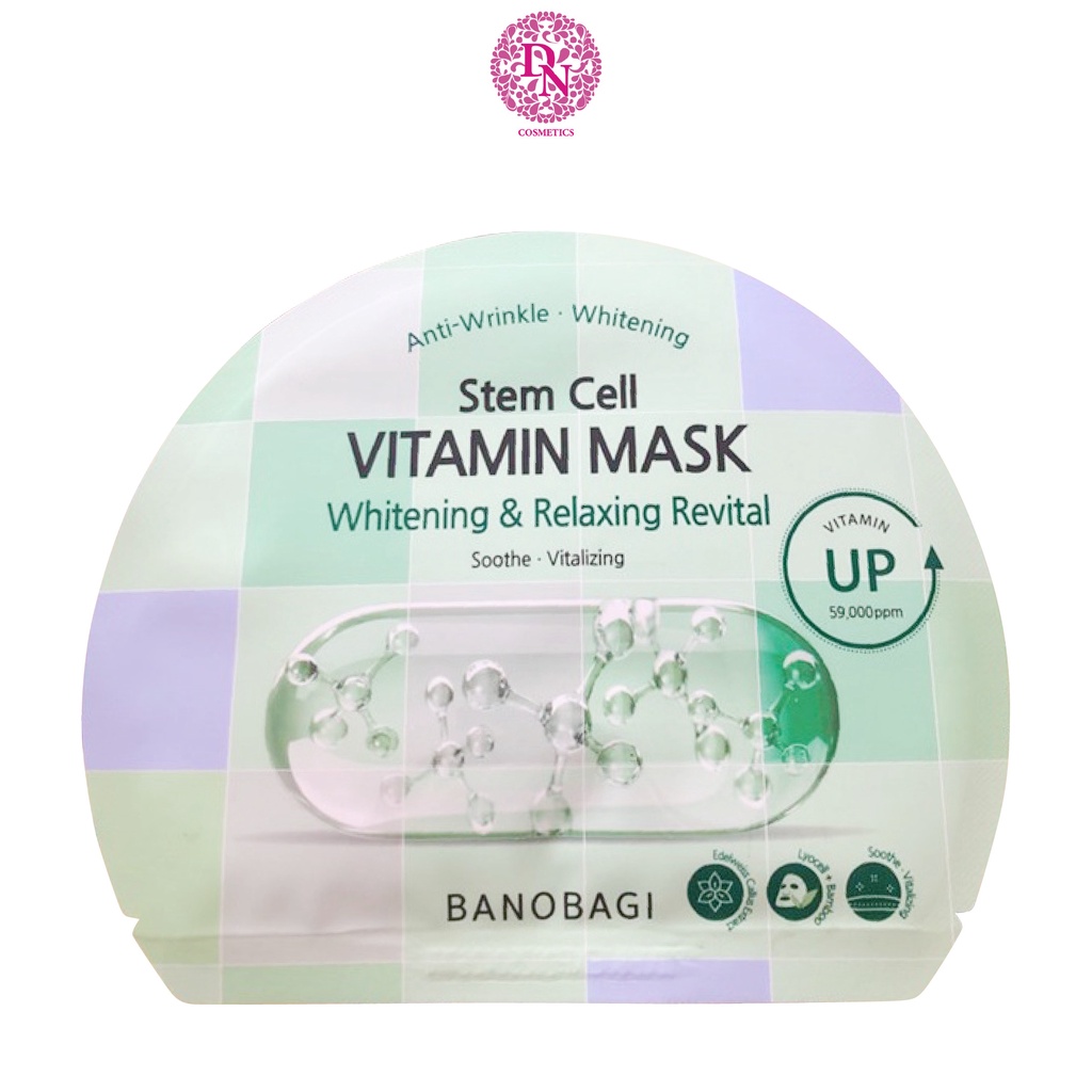 Mặt nạ dưỡng sáng da Banobagi Stem Cell Vitamin Mask (1 Miếng Lẻ)